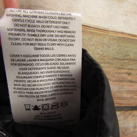 Eddie Bauer Black Zip Front Down Puffer Jacket Men's M - Picture 9 of 14